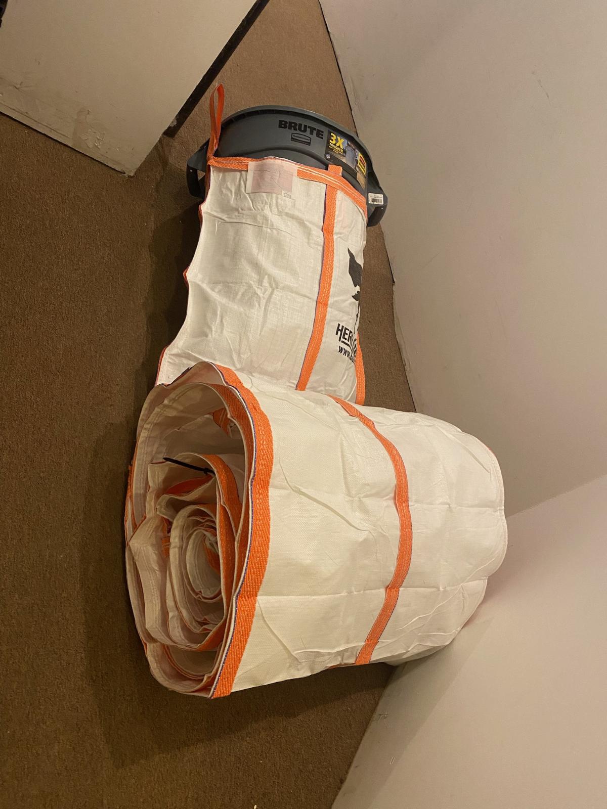 Hero Chute Construction Chute Rolled up sections